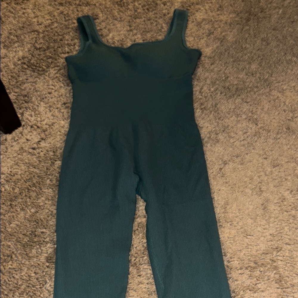 Amazon Teal Sleeveless Jumpsuit